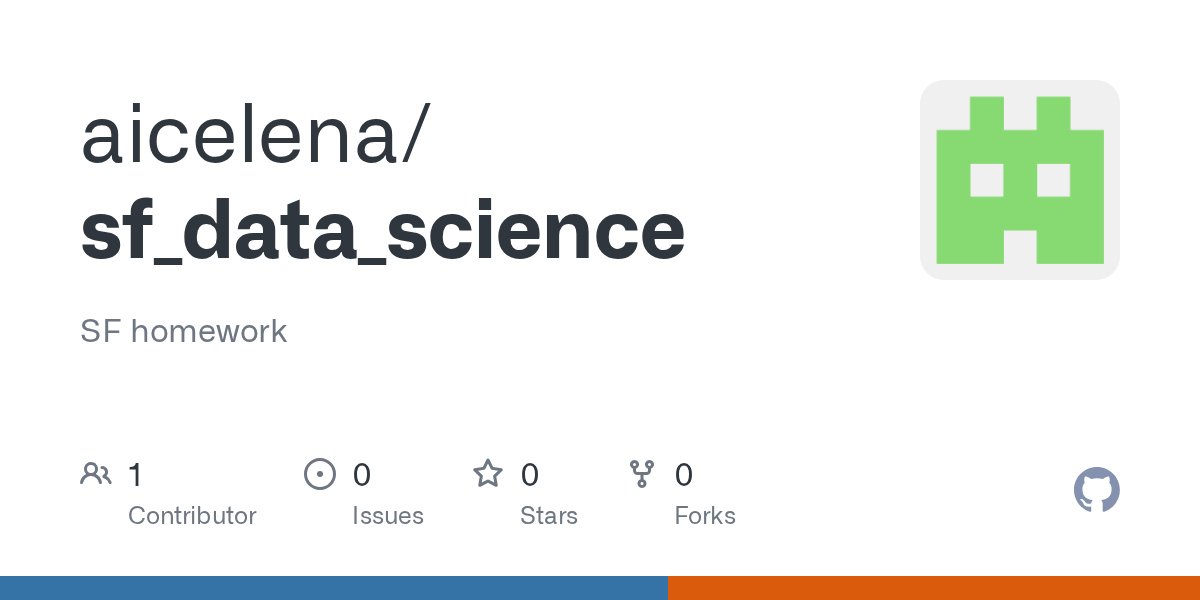 GitHub aicelena/sf_data_science SF homework