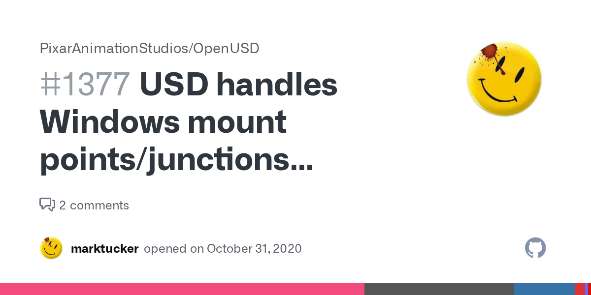 USD handles Windows mount points/junctions incorrectly · Issue 1377