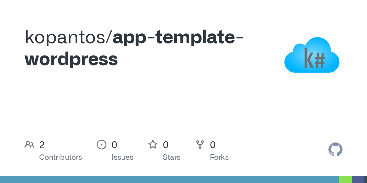 GitHub kopantos/apptemplatewordpress