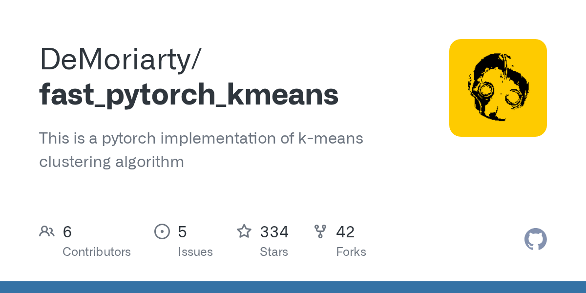 fast_pytorch_kmeans/fast_pytorch_kmeans/init_methods.py at master · DeMoriarty/fast_pytorch