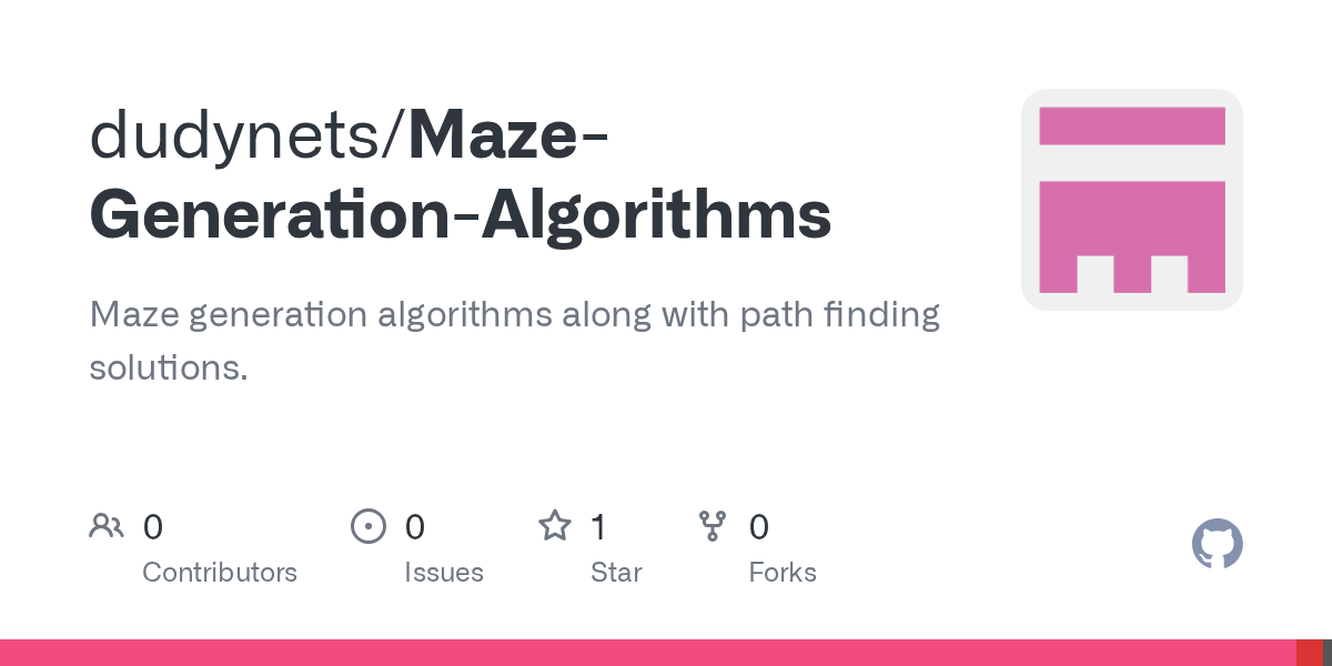 GitHub Maze generation