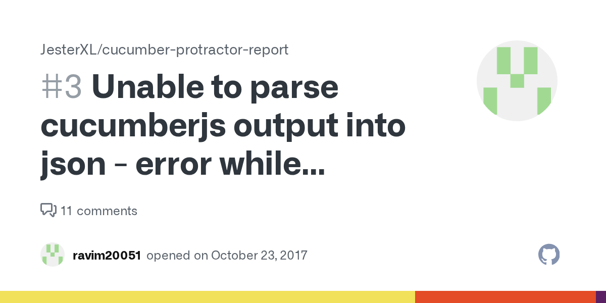 Unable to parse cucumberjs output into json error while generating