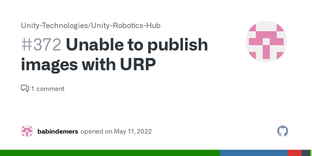 Unable to publish images with URP · Issue 372 · UnityTechnologies