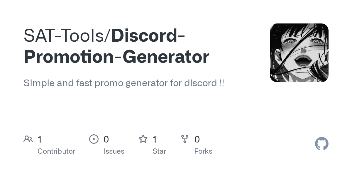 GitHub SATTools/DiscordPromotionGenerator Simple and fast promo