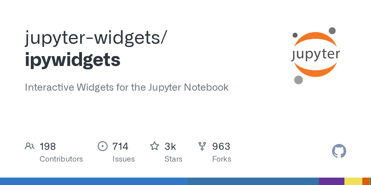 GitHub jupyterwidgets/ipywidgets Interactive Widgets for the