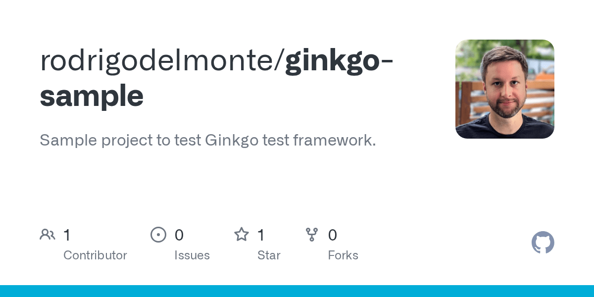 GitHub rodrigodelmonte/ginkgosample Sample project to test Ginkgo