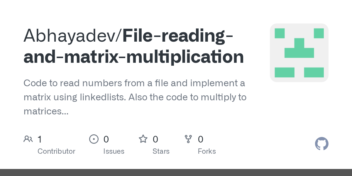 Filereadingandmatrixmultiplication/Assignment_2.c at main