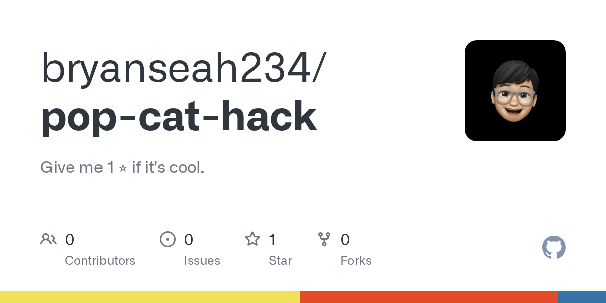 GitHub bryanseah234/popcathack JS autoclick script for PopCat