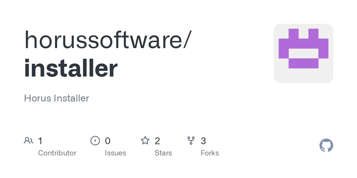 GitHub horussoftware/installer Horus Installer