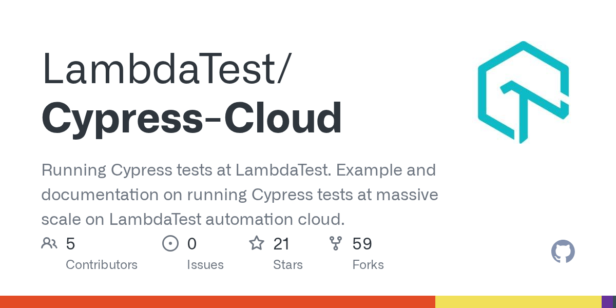 GitHub LambdaTest/CypressCloud Running Cypress tests at LambdaTest