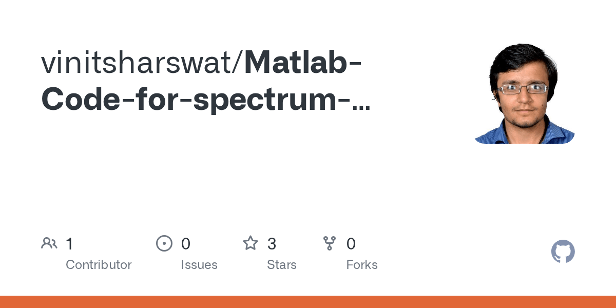 GitHub vinitsharswat/MatlabCodeforspectrumanalysisusingRTLSDR