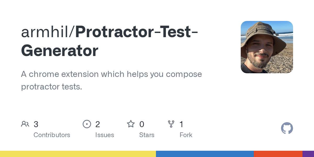 GitHub armhil/ProtractorTestGenerator A chrome extension which