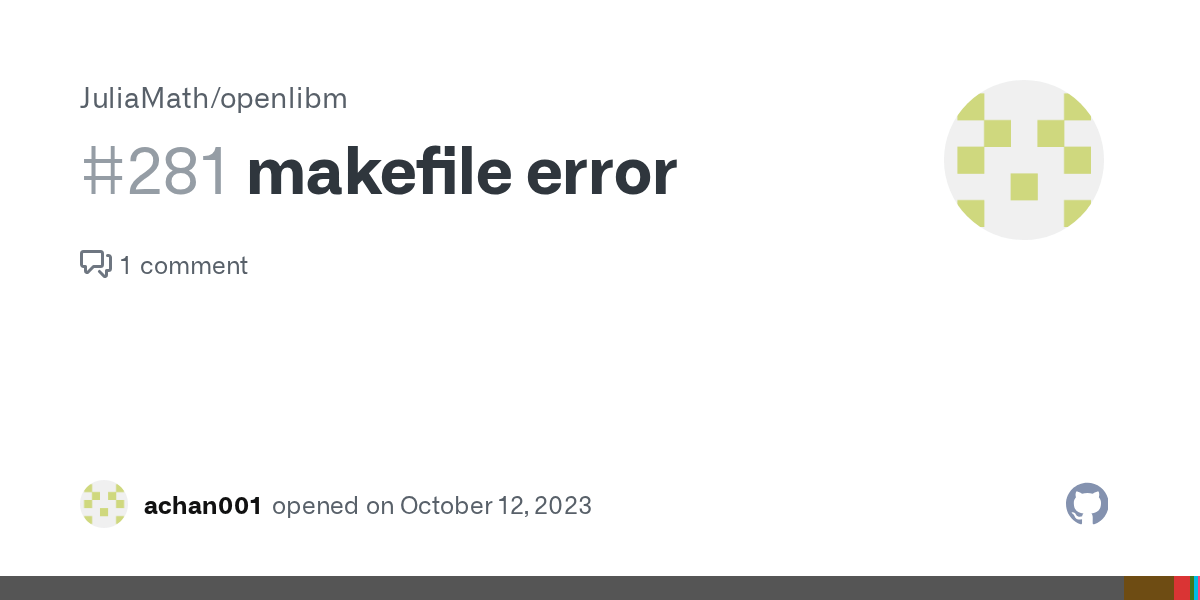 makefile error · Issue 281 · JuliaMath/openlibm · GitHub