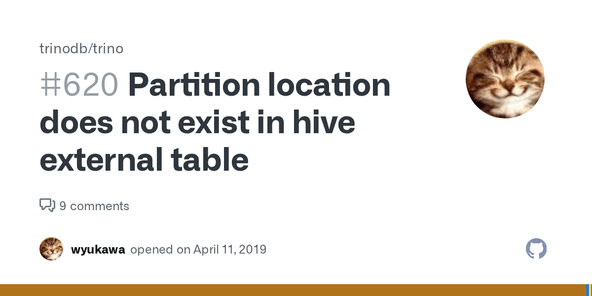 Partition location does not exist in hive external table · Issue 620