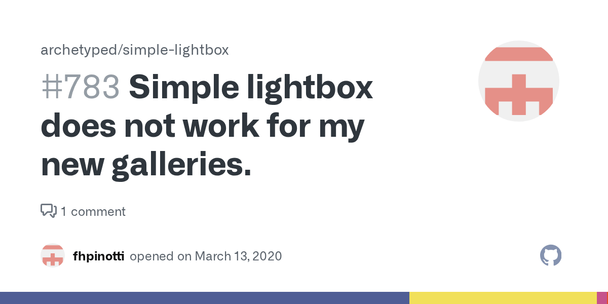 Simple lightbox does not work for my new galleries. · Issue 783 · archetyped/simplelightbox