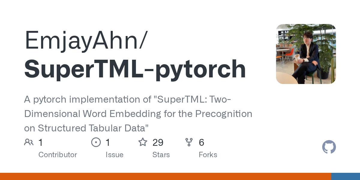 GitHub EmjayAhn/SuperTMLpytorch A pytorch implementation of