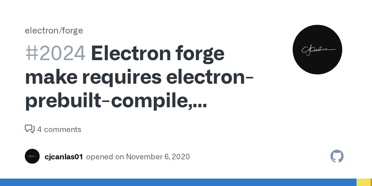 Electron make requires causes npm