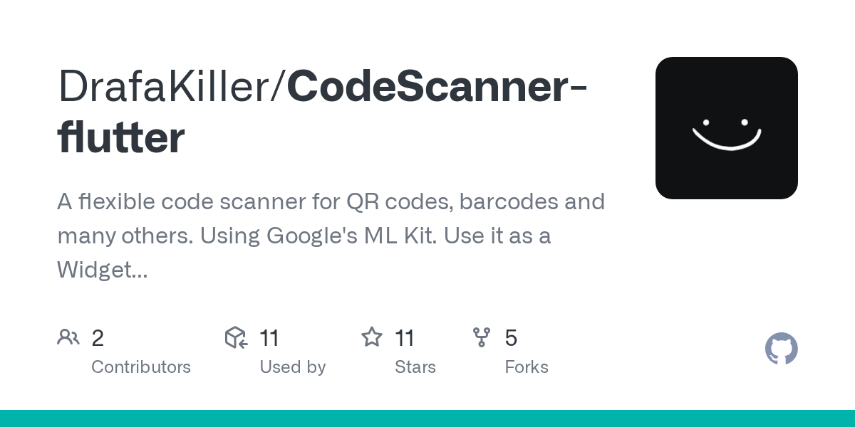 GitHub DrafaKiller/CodeScannerflutter A flexible code scanner for