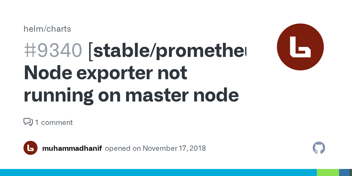 [stable/prometheus] Node exporter not running on master node · Issue