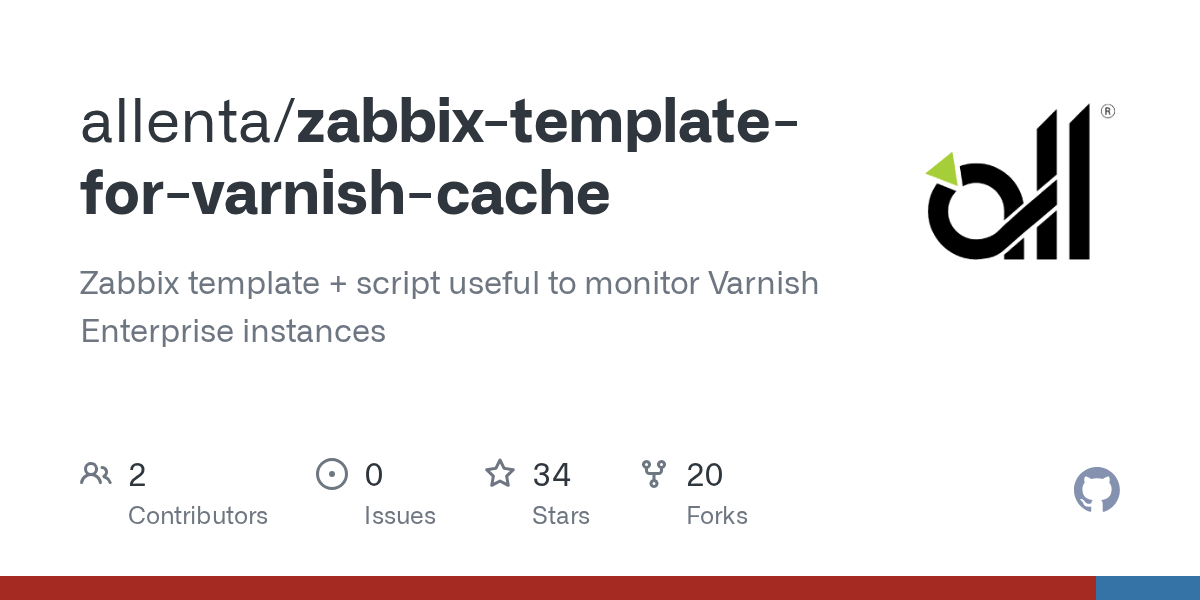 GitHub allenta/zabbixtemplateforvarnishcache Zabbix template