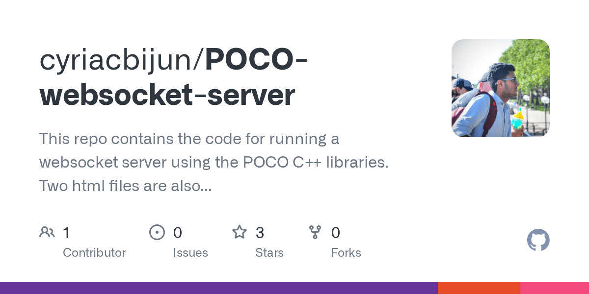 GitHub cyriacbijun/POCOwebsocketserver This repo contains the code