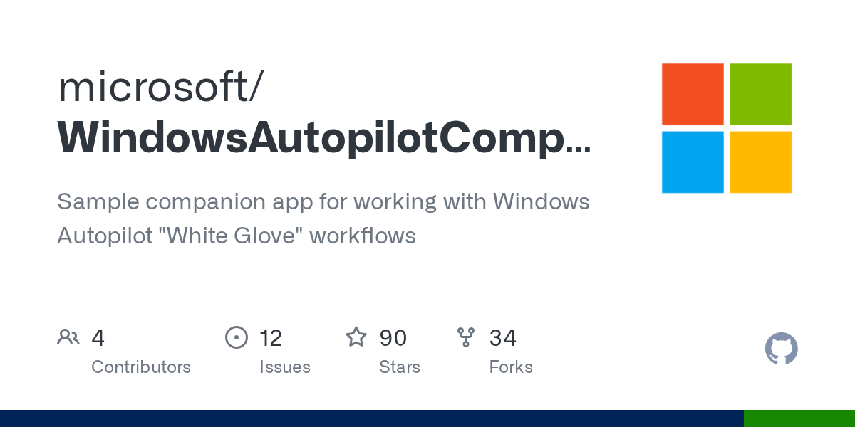GitHub Sample companion app for