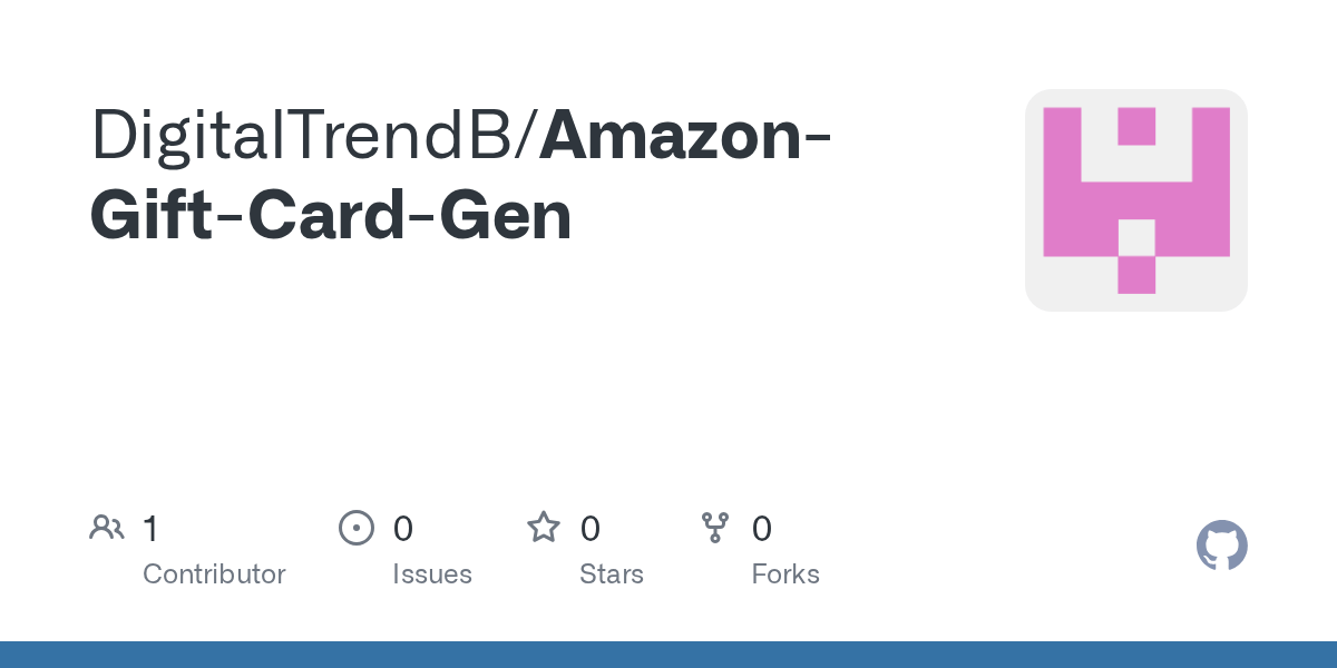 GitHub DigitalTrendB/AmazonGiftCardGen