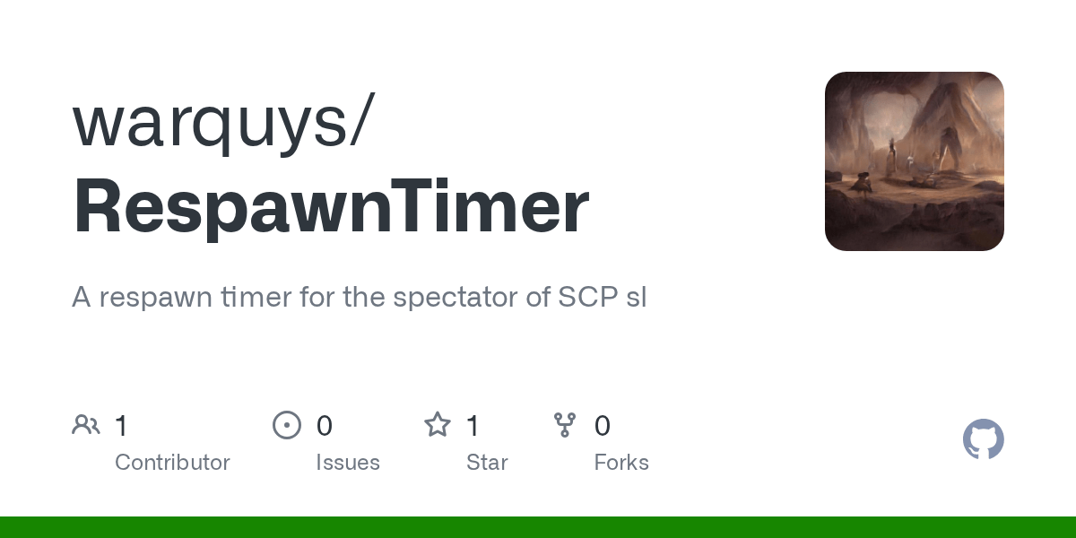 GitHub warquys/RespawnTimer A respawn timer for the spectator of SCP sl