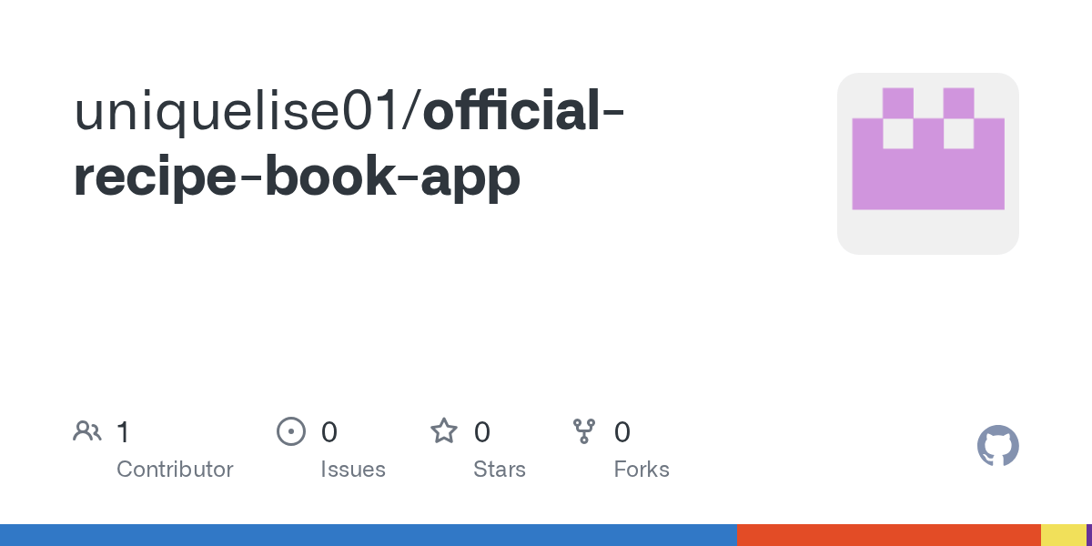 GitHub uniquelise01/officialrecipebookapp
