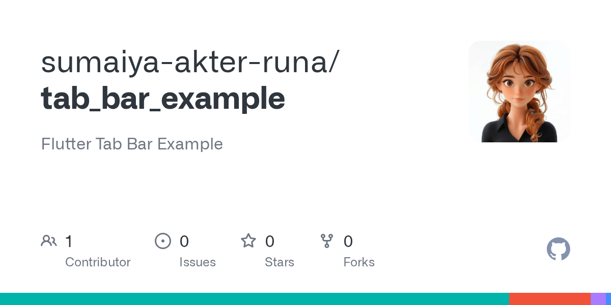 GitHub sumaiyaakterruna/tab_bar_example Flutter Tab Bar Example