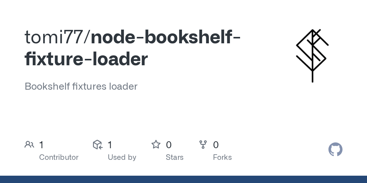 GitHub tomi77/nodebookshelffixtureloader Bookshelf fixtures loader