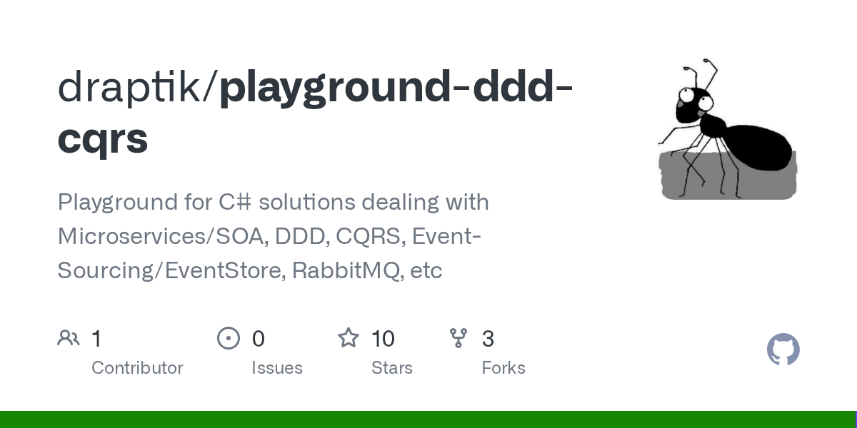 GitHub draptik/playgrounddddcqrs Playground for C