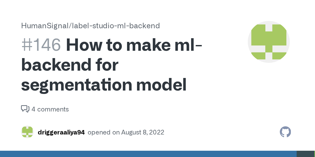 How to make mlbackend for segmentation model · Issue 146