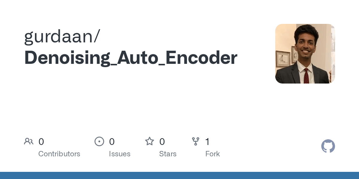 GitHub gurdaan/Denoising_Auto_Encoder