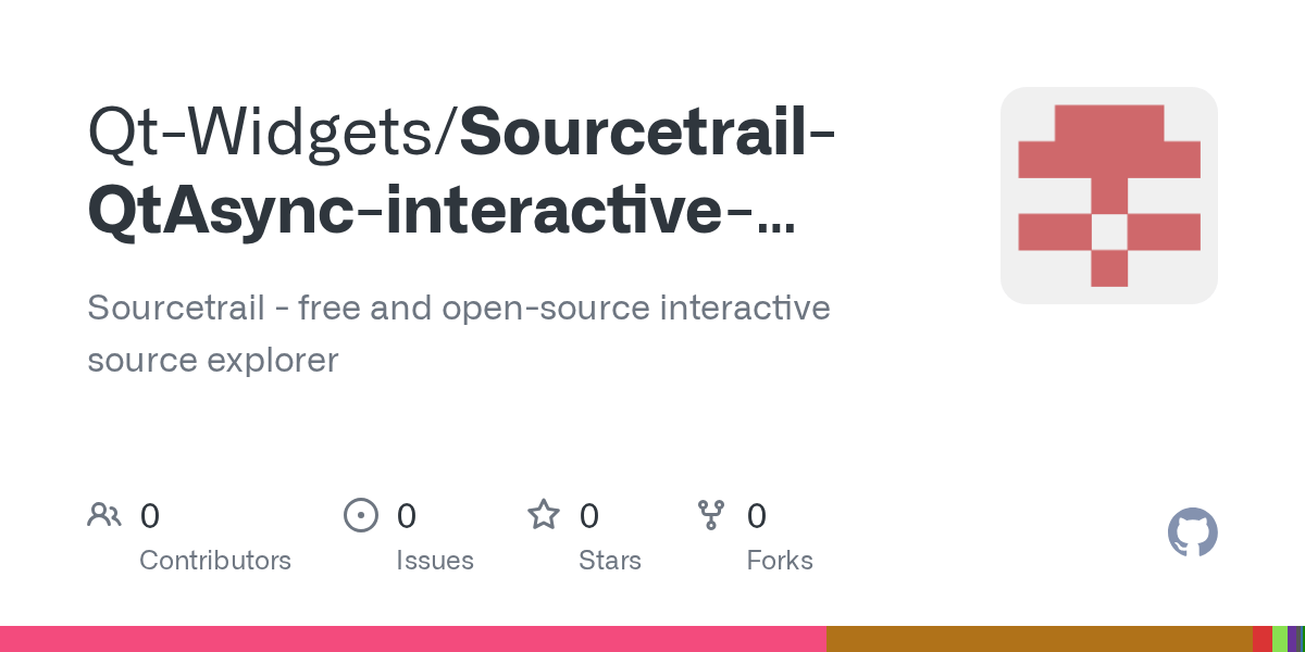 GitHub QtWidgets/SourcetrailQtAsyncinteractivesourceexplorer