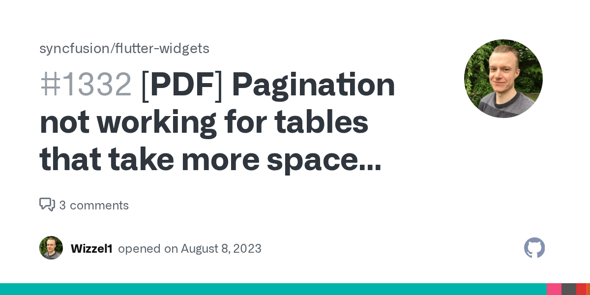 [PDF] Pagination not working for tables that take more space than a