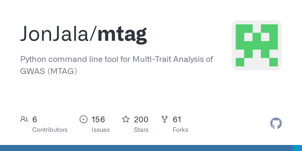 GitHub JonJala/mtag Python command line tool for MultiTrait