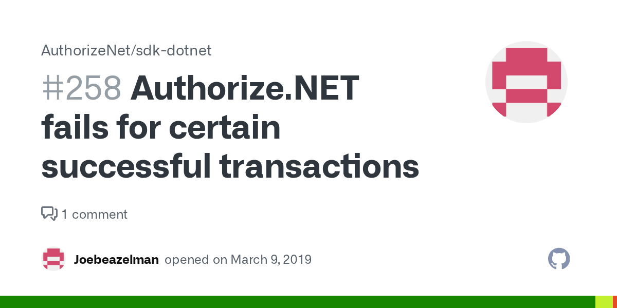 fails for certain successful transactions · Issue 258