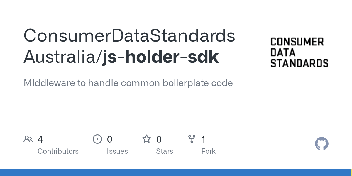 GitHub ConsumerDataStandardsAustralia/jsholdersdk Middleware to