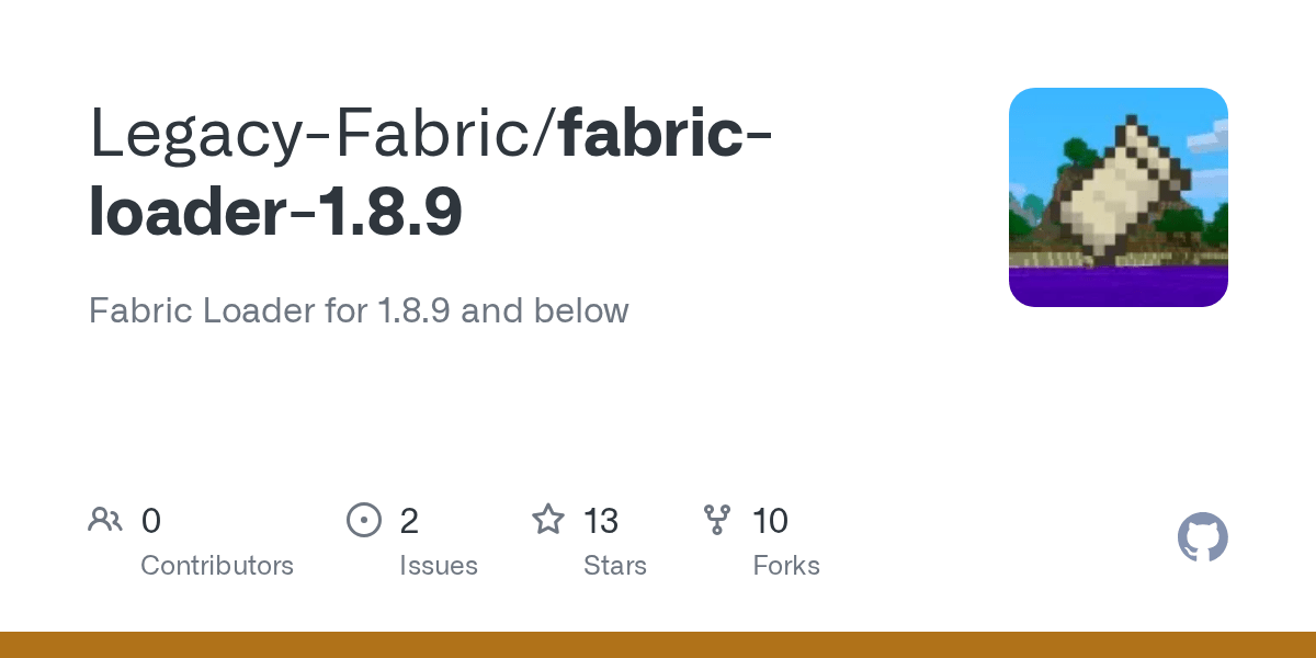 GitHub LegacyFabric/fabricloader1.8.9 Fabric Loader for 1.8.9 and