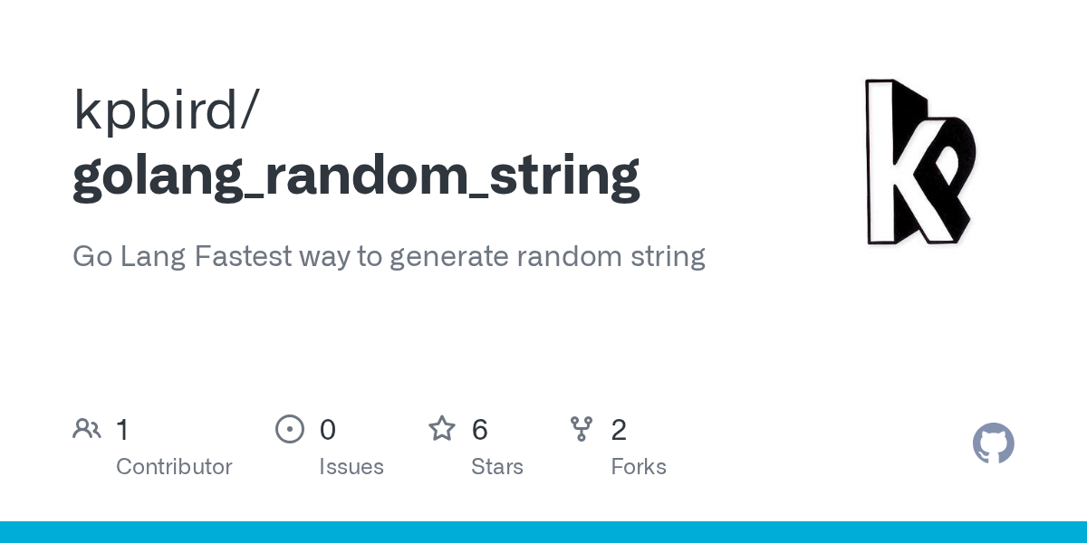 GitHub kpbird/golang_random_string Go Lang Fastest way to generate