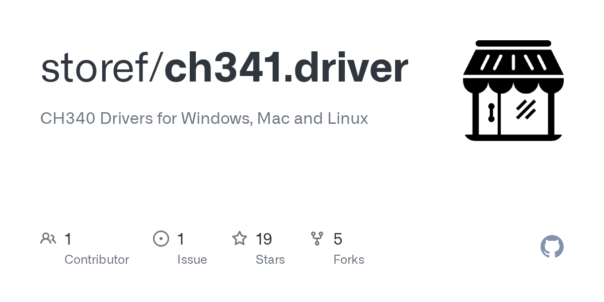 GitHub electronicsf/driverch341 CH340 Drivers for Windows, Mac and