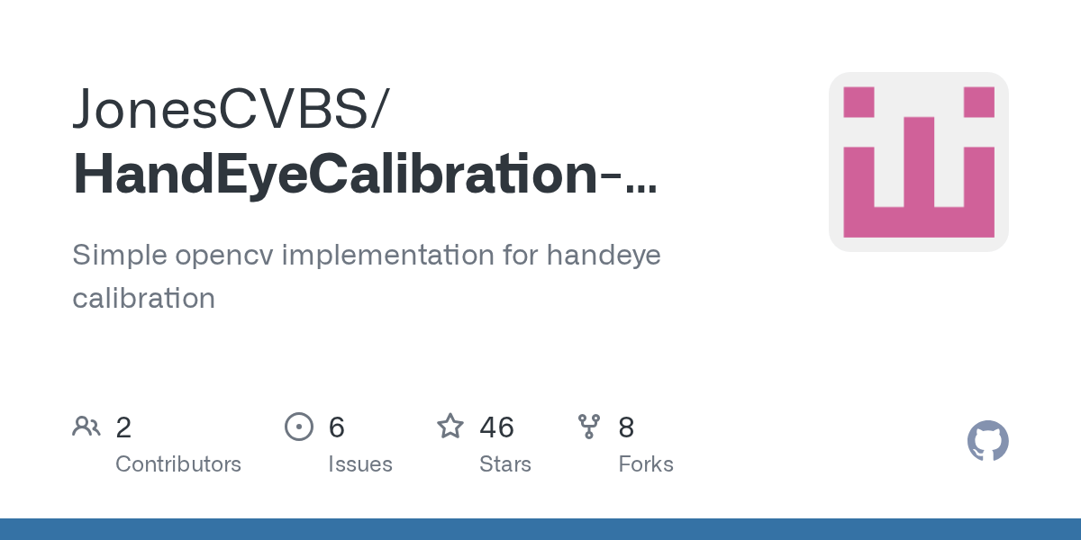 GitHub JonesCVBS/HandEyeCalibrationusingOpenCV Simple opencv