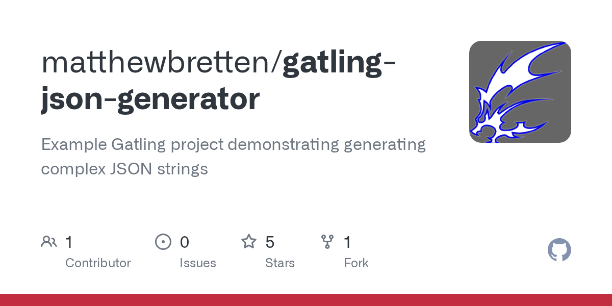 GitHub matthewbretten/gatlingjsongenerator Example Gatling project