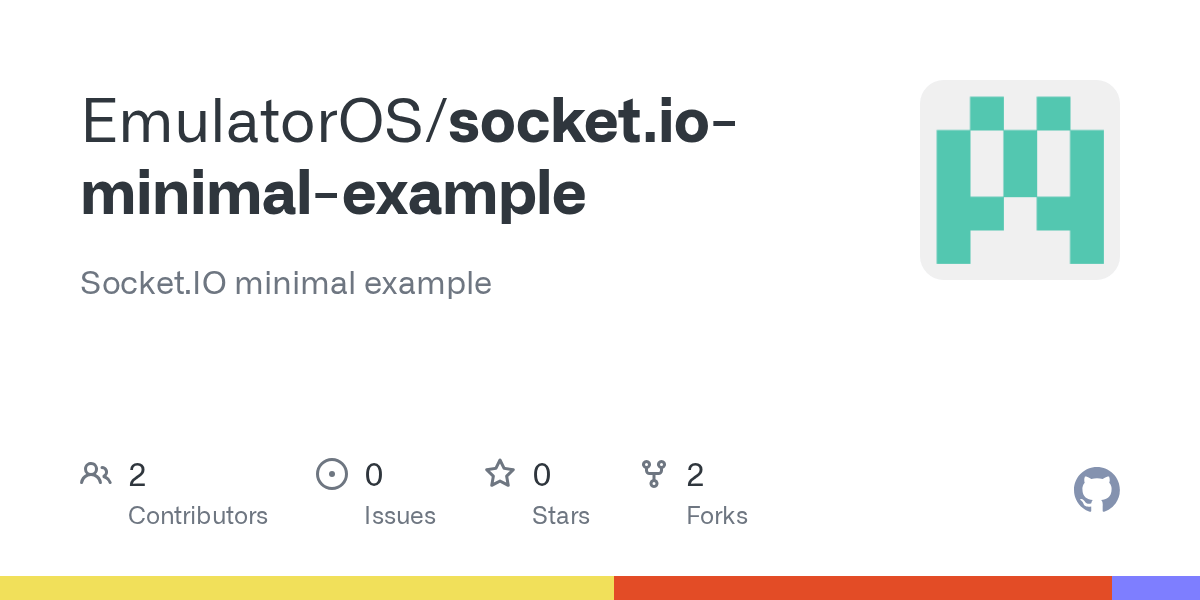 GitHub EmulatorOS/socket.iominimalexample Socket.IO minimal example