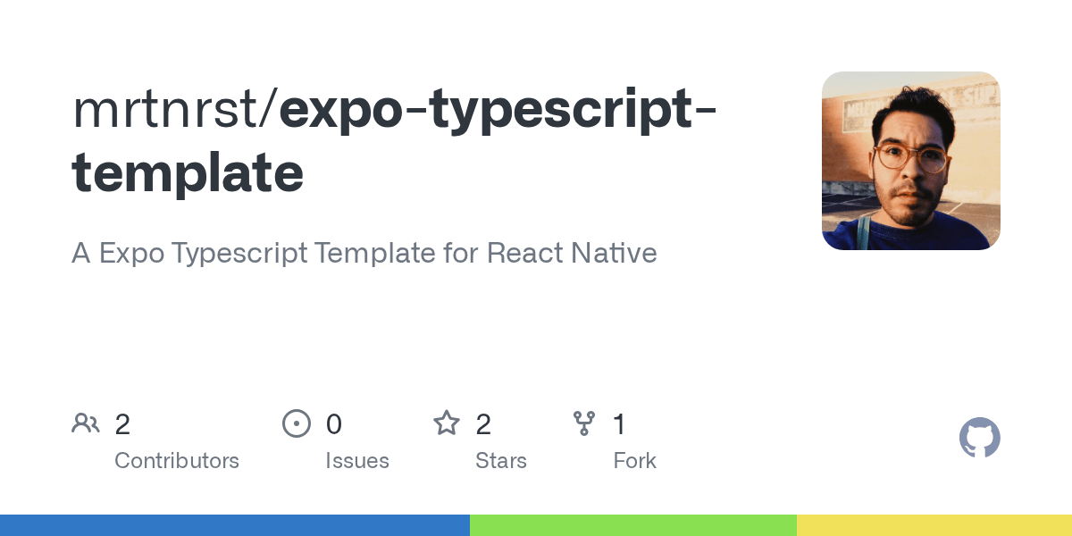 GitHub mrtnrst/expotypescripttemplate A Expo Typescript Template