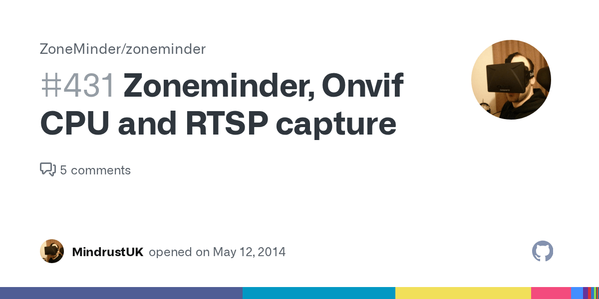 Zoneminder, Onvif CPU and RTSP capture · Issue 431 · ZoneMinder