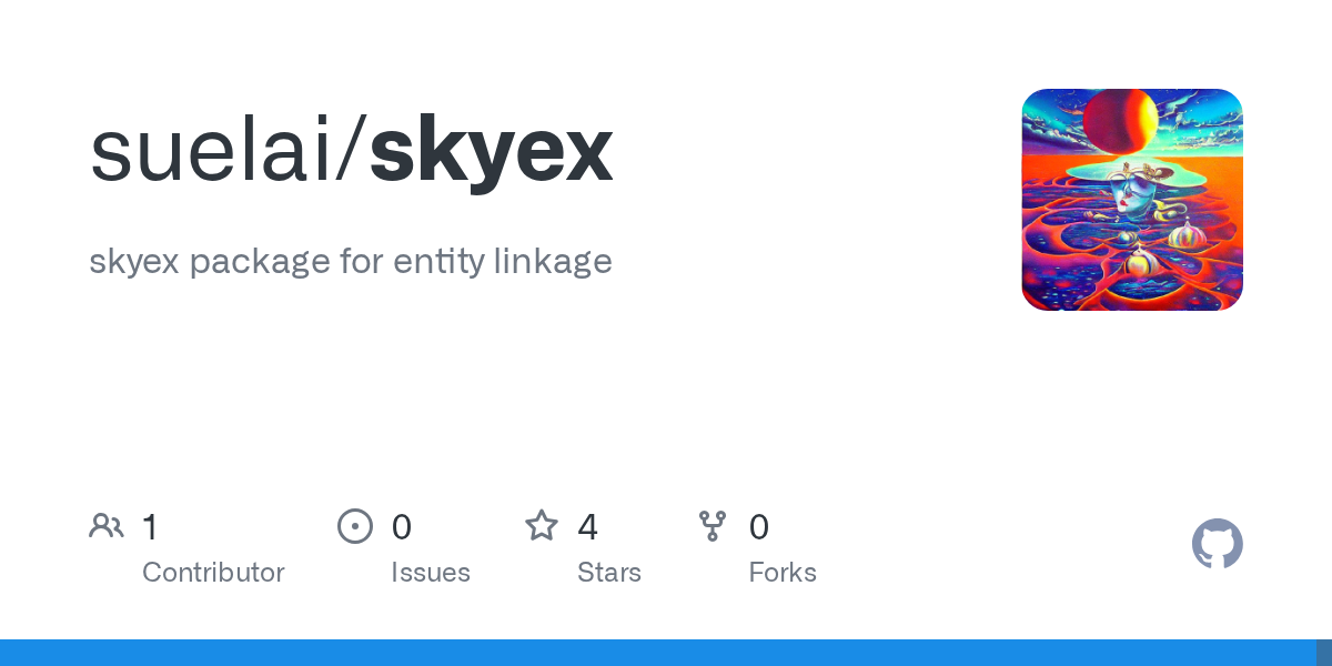 GitHub suelai/skyex skyex package for entity linkage(04)
