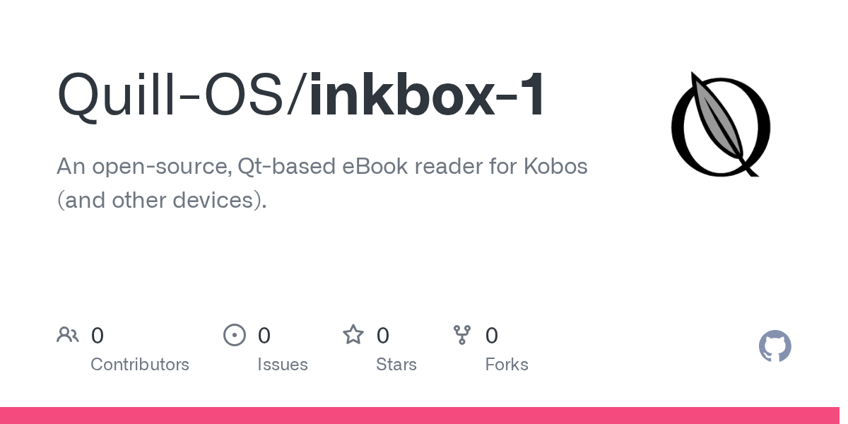 GitHub KoboInkBox/inkbox1 An opensource, Qtbased eBook reader