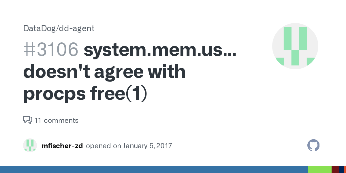 system.mem.used doesn't agree with procps free(1) · Issue 3106